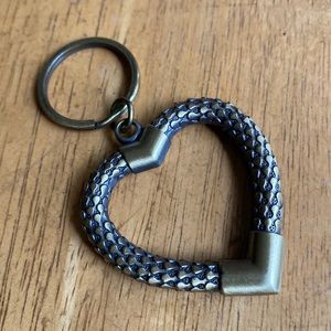 The bag charm or Keychain Heart in great condition